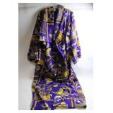 Minnesota Vikings Themed Fleece Bathrobe