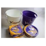 Minnesota Vikings Party Set with Buckets, Plates, and Napkins