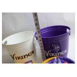 Minnesota Vikings Party Set with Buckets, Plates, and Napkins