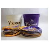 Minnesota Vikings Party Set with Buckets, Plates, and Napkins
