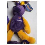 Minnesota Vikings Plush Set with Football and Beaded Necklace