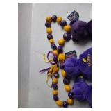 Minnesota Vikings Plush Set with Football and Beaded Necklace