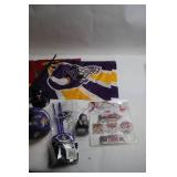 Minnesota Vikings and Twins Fan Collection with Hats, Flags, and Ornaments
