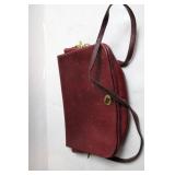 Vintage Coach Red Leather Shoulder Bag