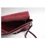 Vintage Coach Red Leather Shoulder Bag