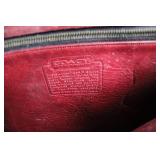 Vintage Coach Red Leather Shoulder Bag