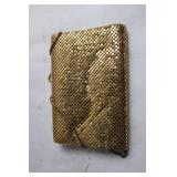 Vintage Gold Mesh Evening Purse with Chain Strap