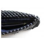 Vintage Beaded Black Handbag with Shoulder Strap