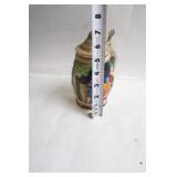 Vintage German Beer Stein with Pewter Lid - 6 Inches