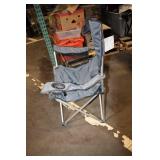 Folding Camping Chair with Cup Holder and Mesh Back