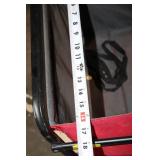 Red Collapsible Utility Wagon with Foldable Frame