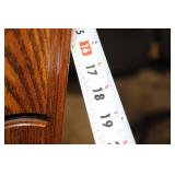 Vintage Wooden Cabinet with Intricate Carvings and Storage