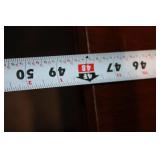 Wooden Dining Table with Leaf Design Accents