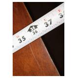 Wooden Dining Table with Leaf Design Accents