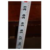 Wooden Dining Table with Leaf Design Accents