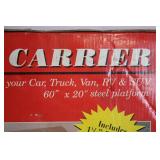 Larin Rear Cargo Carrier with 60" x 20" Steel Platform