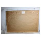 Art Masters Framed Rectangular Mirror with Red and Green Accents