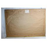 Art Masters Framed Rectangular Mirror with Red and Green Accents