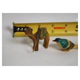 Collection of Vintage Miniature Figurines and Trinket Dishes