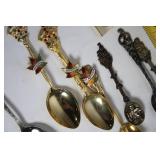 Collection of 24 Souvenir Spoons in Assorted Designs