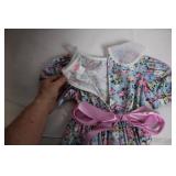 La Princess Floral Toddler Dress with Lace and Bow