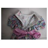 La Princess Floral Toddler Dress with Lace and Bow