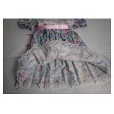 La Princess Floral Toddler Dress with Lace and Bow