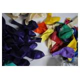 Collection of Assorted Helium Quality Pearlized Balloons with Ribbon