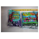 Collection of Assorted Helium Quality Pearlized Balloons with Ribbon