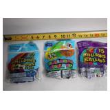 Collection of Assorted Helium Quality Pearlized Balloons with Ribbon