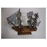 Set of 4 Detailed Model Ships with Historical Designs