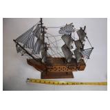 Set of 4 Detailed Model Ships with Historical Designs