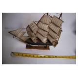 Set of 4 Detailed Model Ships with Historical Designs