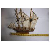 Set of 4 Detailed Model Ships with Historical Designs