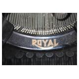 Vintage Royal Typewriter with Black Metal Finish