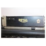 Vintage Royal Typewriter with Black Metal Finish