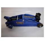 Used Heavy-Duty Hydraulic Floor Jack in Blue