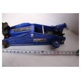 Used Heavy-Duty Hydraulic Floor Jack in Blue