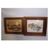 Pair of Framed Paintings by Gregory F. Messler and Another Artist