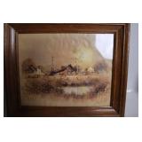 Pair of Framed Paintings by Gregory F. Messler and Another Artist