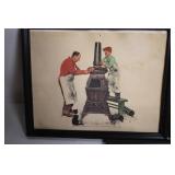 Set of 3 Framed Norman Rockwell Prints, 1972