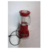 Used KitchenAid Red Blender with Glass Jar