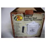 Bass Pro Shops 6-Cup Stainless Steel Stove Top Percolator