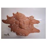 Terracotta Sculpture of Native American and Horses