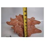 Terracotta Sculpture of Native American and Horses