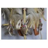 Native American-Style Hanging Doll with Ornate Costume