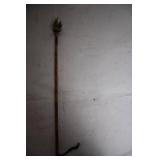 Vintage Tribal Walking Stick with Animal Claw Handle