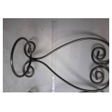 Pair of Iron Scroll-Design Tabletop Wine Holders