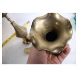 Pair of Antique Brass Candlesticks with Ornate Design