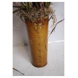 Pair of Decorative Vases with Artificial Floral Arrangements